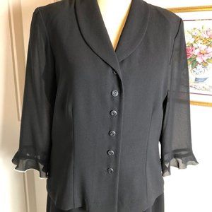 Black 2-Piece Top/Skirt Set